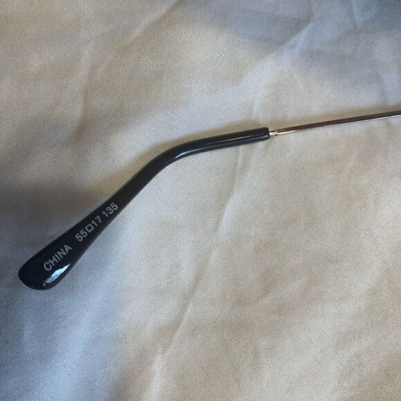 Bcbg Maxazria Silver Frame Black Lens Aviator B847 Bronze Sunglasses - Picture 4 of 4